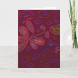 Tarjeta Colorful Floral Greeting Card