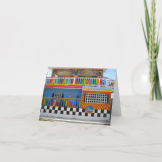 Tarjeta Colorful House on Isla Mujeres, Mexico