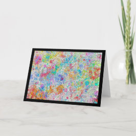 Tarjeta Colorful Ramblings la carta