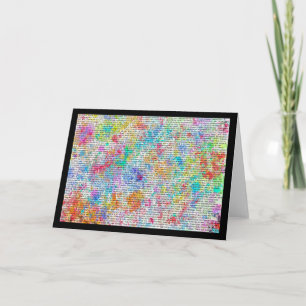 Tarjeta Colorful Ramblings la carta