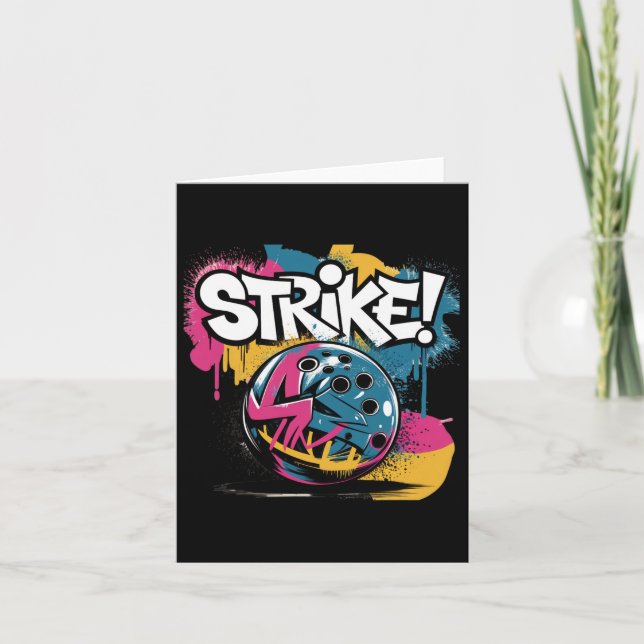 Tarjeta Colorful Striling Bowling Ll (Anverso)