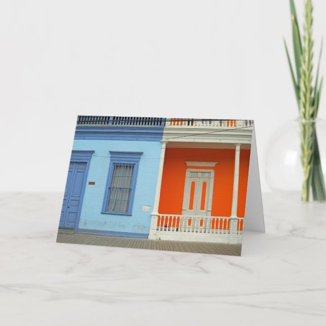 Tarjeta Colorida calle Iquique (Anverso)