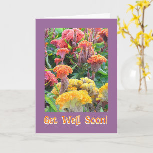 TARJETA COLORIDA CELOSIA GARDEN/ BIEN/PERSONALIZABLE TE