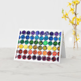 Tarjeta Colorida secuencia de Purpurinas Feliz Cumpleaños