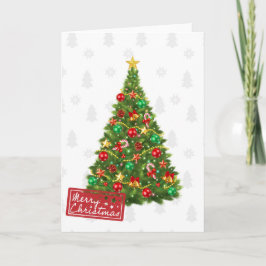 Tarjeta Colorida y moderna Navidad