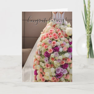 Tarjeta Coloridas felicitaciones Floral Bridal Shower Card