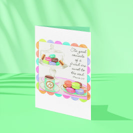 Tarjeta Coloridas Macarons Sweet Friendship Card