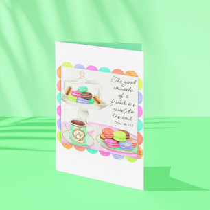 Tarjeta Coloridas Macarons Sweet Friendship Card