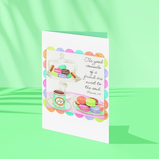 Tarjeta Coloridas Macarons Sweet Friendship Card (Subido por el creador)