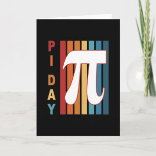 Tarjeta Coloridas Rayas 3.14 Pi Day