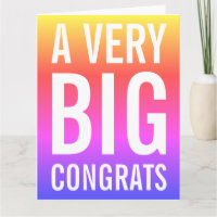 Coloridas Y Muy Grandes Felicitaciones