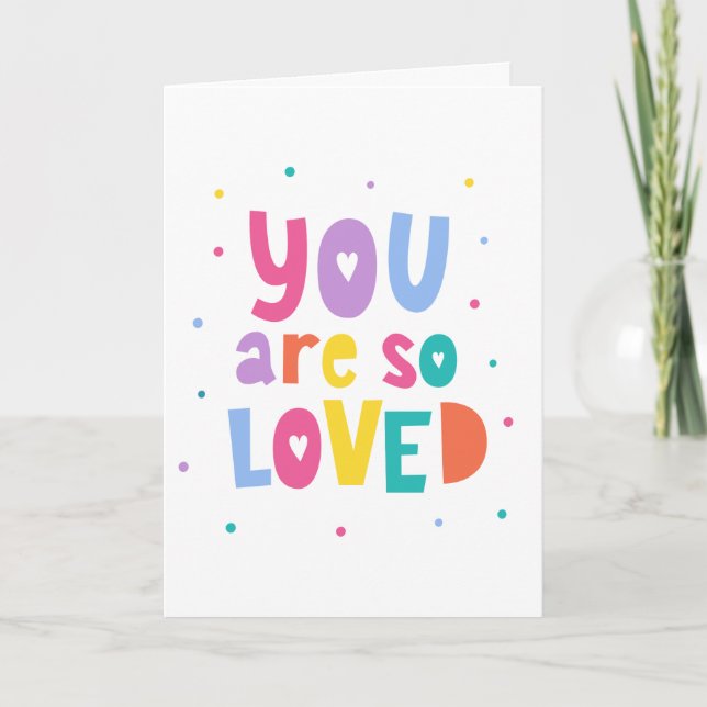 Tarjeta Colorido, Eres Tan Amado (Anverso)
