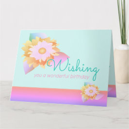 Tarjeta Colorido estilo arcoiris