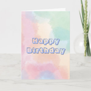 Tarjeta Colorido, Feliz Cumpleaños 
