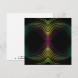 Tarjeta Colorido Groovy Patrón Psicodélico Resumen Arte