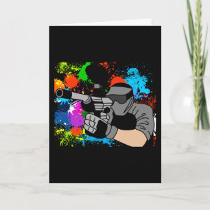 Tarjeta Colorido Motif Paintball