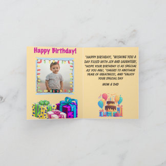 TARJETA COLORIDO, OJO GANANDO NIÑOS CUMPLEAÑOS