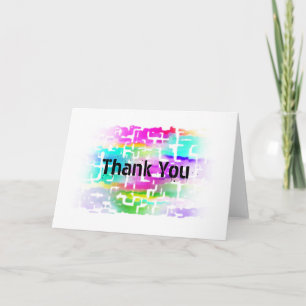 Tarjeta Colorido Patrón Multicolor Personalizable