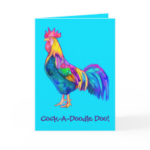 Colorous Happy Birthday Rooster