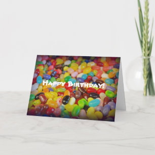Tarjeta Colorous Jelly Beans Cumpleaños
