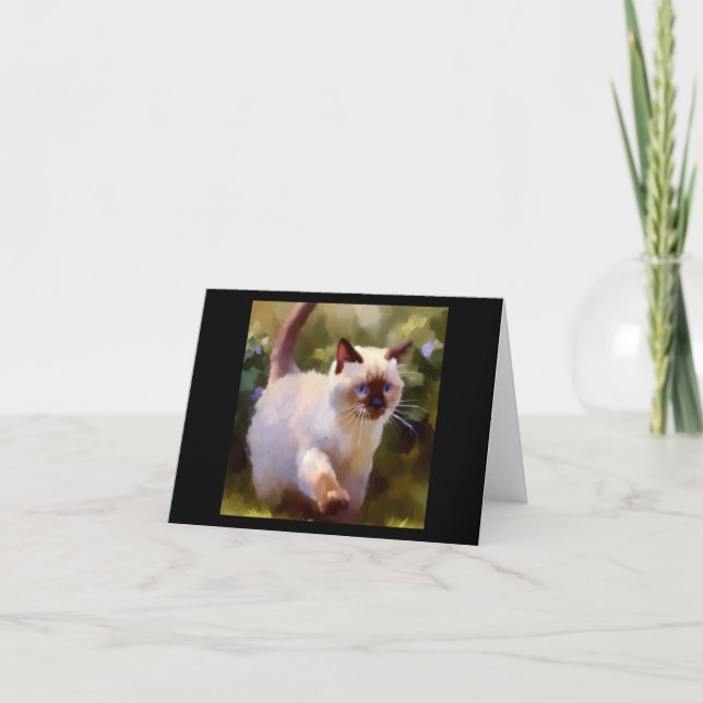 Tarjeta Colorpoint Shorthair Cat (Anverso)