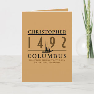 tarjeta Columbus 1492
