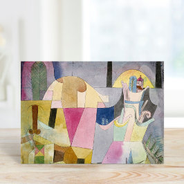 Tarjeta Columnas negras en un paisaje | Paul Klee