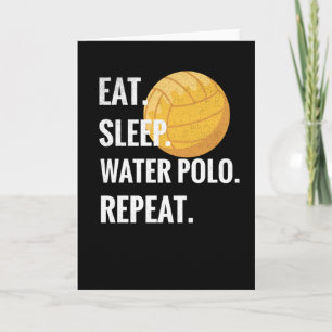 Tarjeta Coma el regalo del Jugador de Polo de Agua para Do