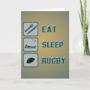 Tarjeta Coma el rugbi del sueño