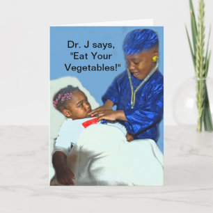 Tarjeta Coma sus verduras