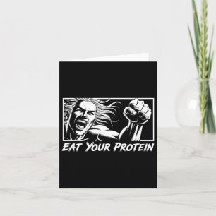 Tarjeta Coma tu proteína Anime Gym Manga Bodybuilding Fitn