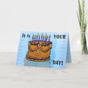 Tarjeta Coma tu tarta #3 (Tarjeta de cumpleaños)