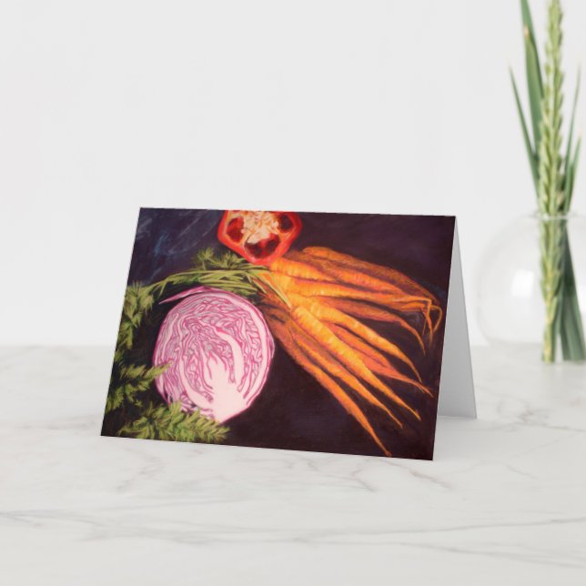 Tarjeta Coma tus verduras #2 (Anverso)