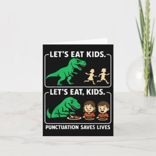 Tarjeta Comamos la puntuación de niños salva vidas Gramma 