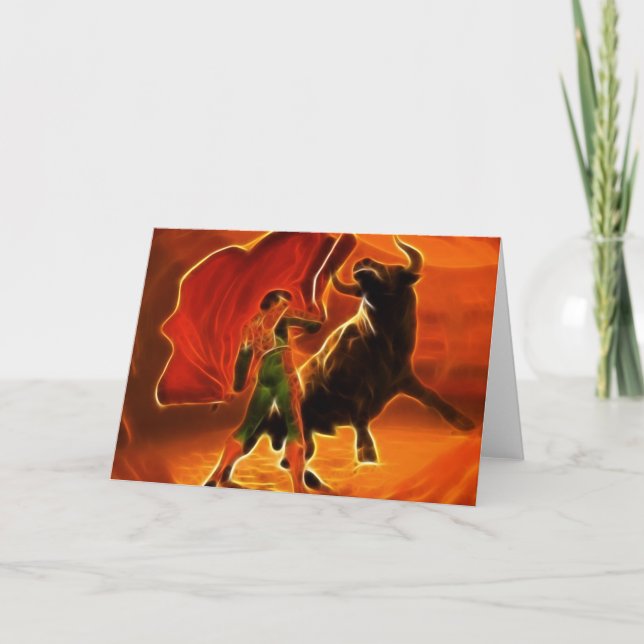 Tarjeta Combatiente y EL Toro de Bull (Anverso)