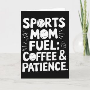 Tarjeta Combustible de Mamá Deportista Café Paciencia Vend