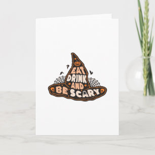 Tarjeta Come Bebe Y Sé Bruja Estética Casual Sombrero