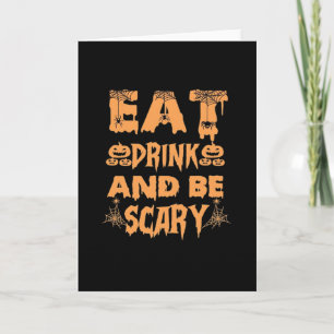 Tarjeta Come Bebe Y Sé Divertido Diseño De Terror