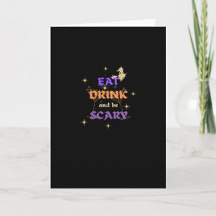 Tarjeta Come Bebe Y Sé Espantoso Diseño Divertido De Hallo