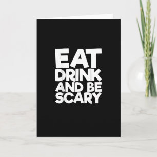 Tarjeta Come Bebe Y Sé Espantoso Halloween Clásico Retro