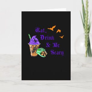 Tarjeta Come Bebe Y Sé Espantoso Halloween Mínimo Limpio