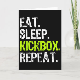 Tarjeta Come Dormir Kickbox Repetir Kickboxing Kick Boxing