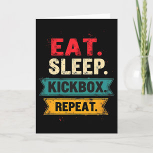 Tarjeta Come Dormir Kickbox Repetir Kickboxing Mma Boxeado