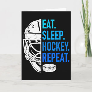 Tarjeta Come Hockey Duerme Repite Entusiastas de Atletas I