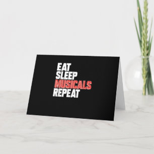 Tarjeta Come Musicales Duerme Repite Actor Broadway Actriz
