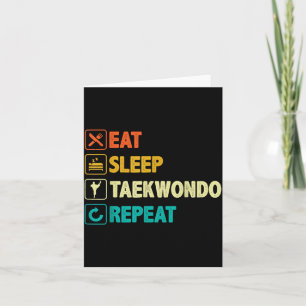 Tarjeta Come Taekwondo Repetir - Tae Kwon Do Marcial