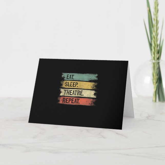 Tarjeta Come Teatro Duerme Repite Regalos de Tecnología Te (Anverso)