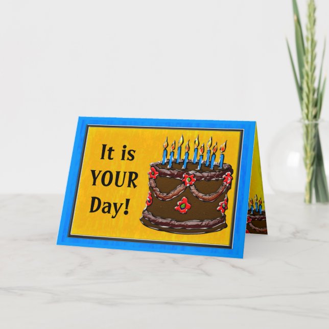 Tarjeta Come tu pastel #2 (Tarjeta de cumpleaños) (Anverso)