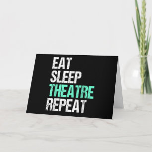 Tarjeta Comer Dormir Actor Repetir Divertido Actor Actriz