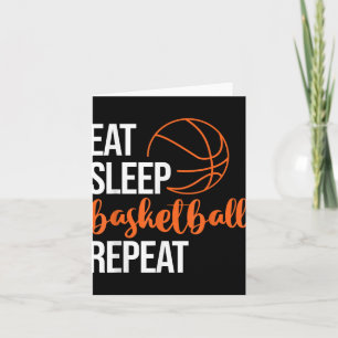 Tarjeta Comer Dormir Baloncesto Repetir Diversión Deporte